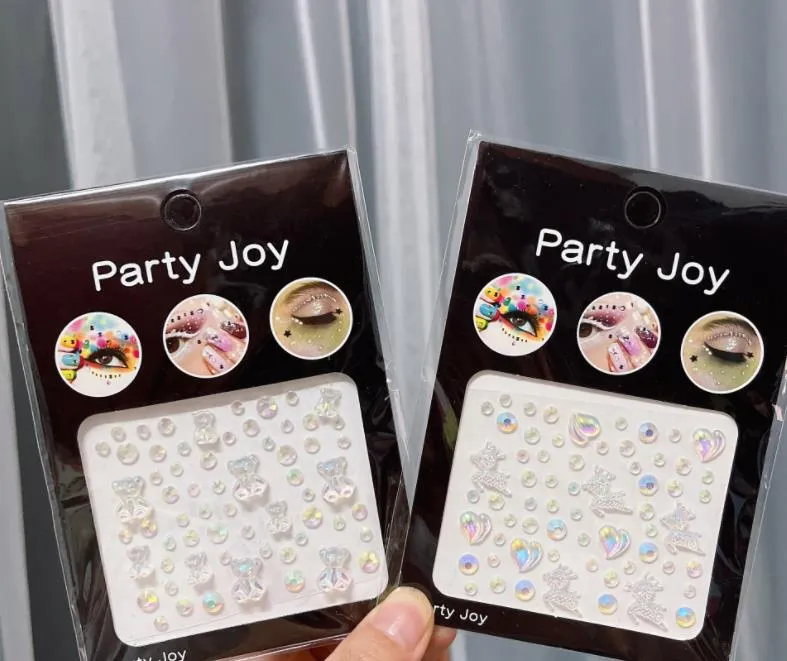 Eye Face Gems Jewels Rhinestone Glitter Stickers Party Decoration Self  Adhesive Crystal Body Makeup Diamonds Sticker For Women Rave Festival Art  From Jessie06, $0.64