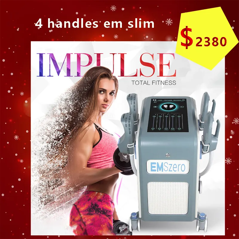 stationär EMS Slimming Massager Neo RF Machine Em Slim Emslim Muscle Stimulate Electrical Muscle Stimulator 4 Hantera grossistpris