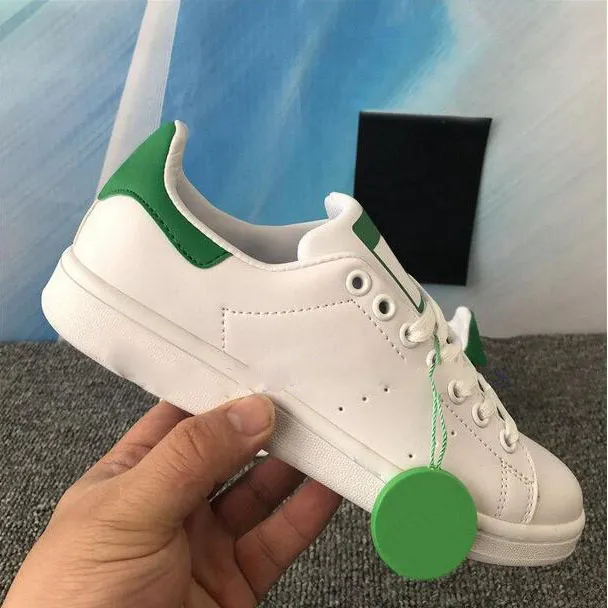 Luxo Sports Sapatos Casuais Casual Verde Rosa Vermelho Esportes de Moda de Moda Metal Metal Metal Stan Smith Tamanho 5-11