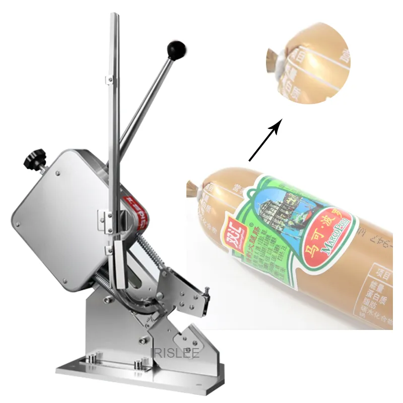 Manual Ham Sausage Knotting Sealing Machine Supermarket U-Shape Clips