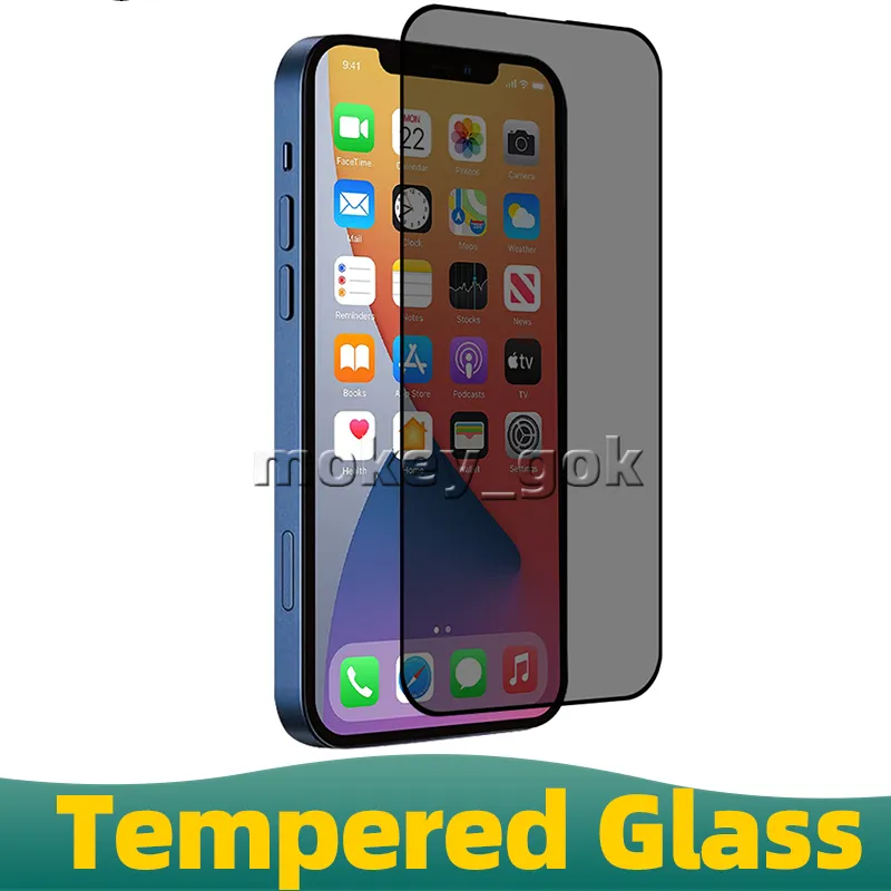 Privacy in vetro temperato per iPhone 14 pro max Screen Protector Anti Spy Privacy IP 13 12 11 6 7 8