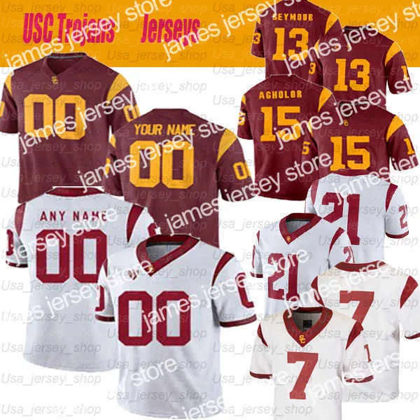 Trojan USC personalizzati #6 Cody Kessler #7 TJ McDonald #9 Marqise Lee #11 Matt