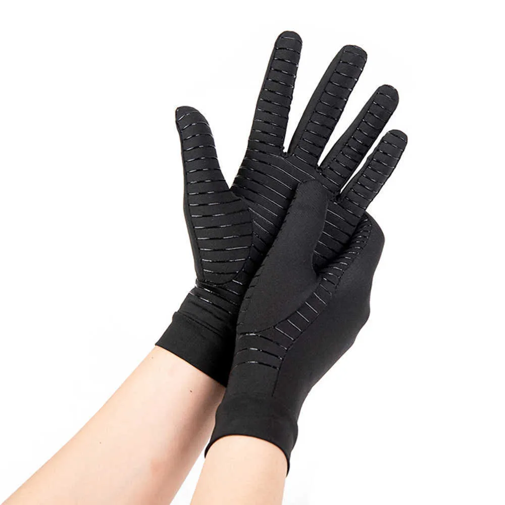 Gants de cyclisme hommes fibre de cuivre Spandex écran tactile course sport hiver chaud doigt complet L221024