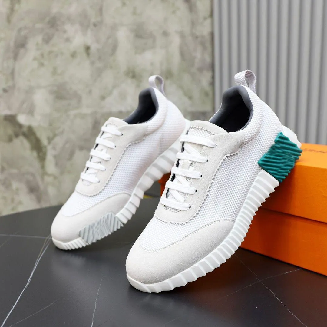 Luxury technical elasticSports Shoes sneakers sports light Italian brand men's casual walking EU38-46.Box