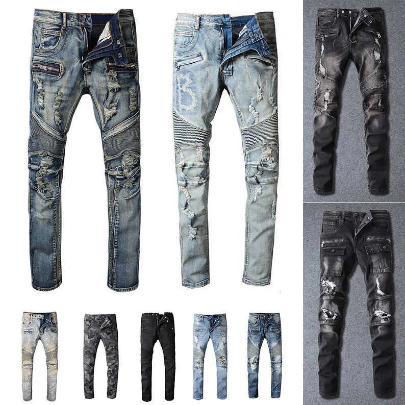 Herenbroek heren designer jeans verontrust