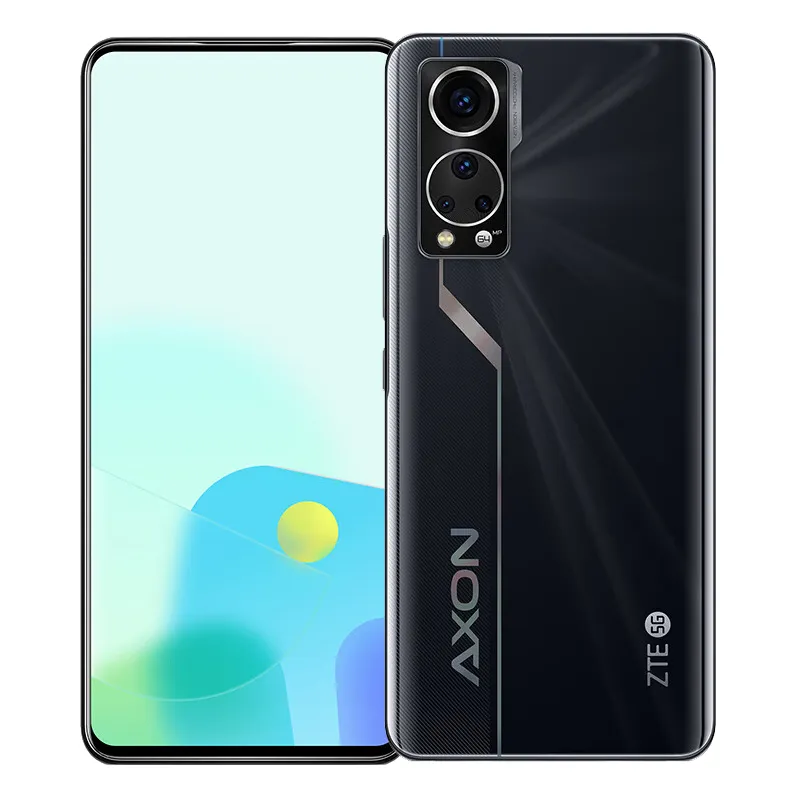 Téléphone portable d'origine Xiaomi ZTE Axon 30S 5G 12 Go de RAM 256 Go de ROM Snapdragon 870 64,0 MP AI NFC 4200 mAh Android 6,92" OLED Grand écran d'empreintes digitales Visage Smart Cell Phone