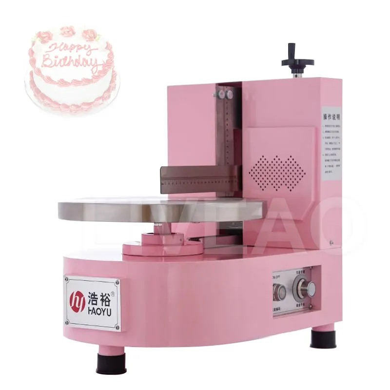 Máquina de cobertura de revestimento de bolo de qualidade Creme de decoração de bolo de cozinha espalhando máquinas de depositores de gelo