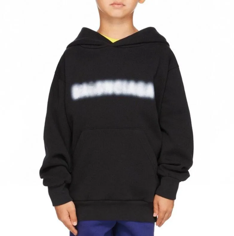 Felpe con cappuccio per bambini Felpe con cappuccio per ragazzi Ragazze Lettere di moda larghe stampate Streetwear Hiphop Pullover Top Felpa casual per bambini Abbigliamento per bambini Stili multipli