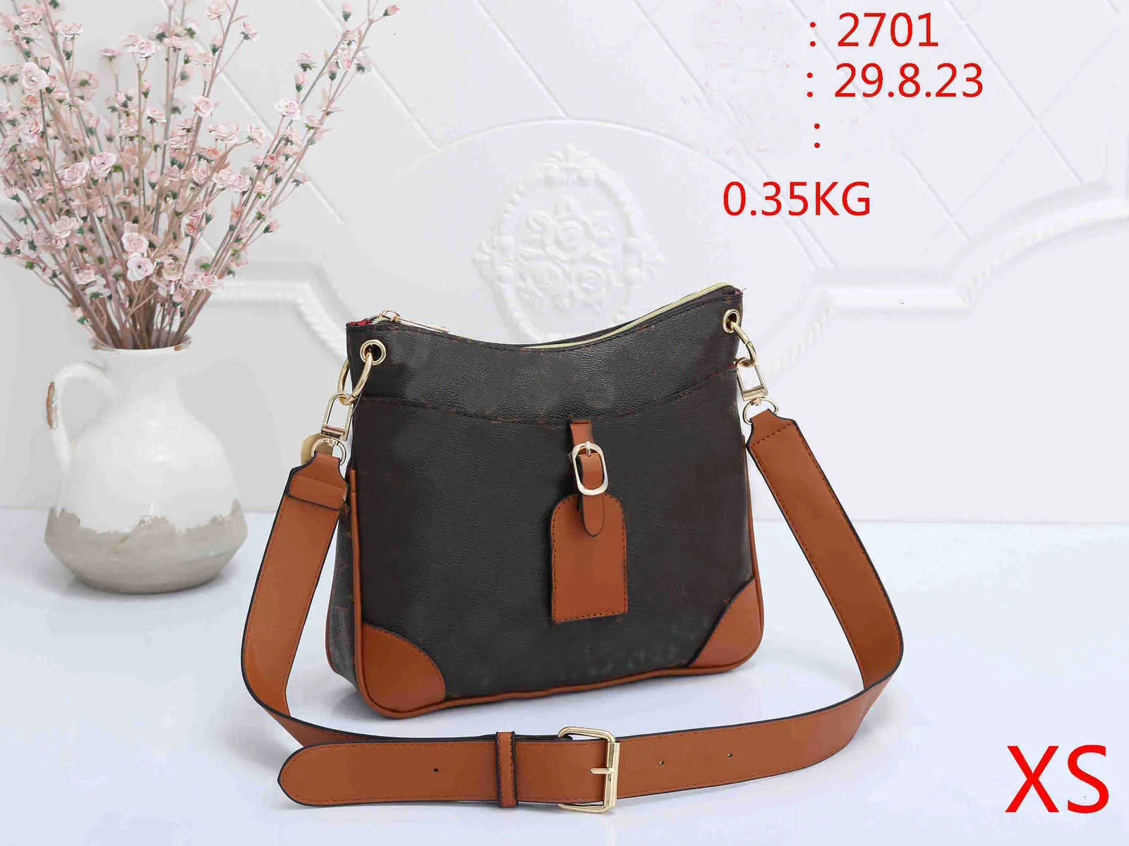 Designer Middagspåse Sling Läder Tote Body Zipper Designer M45832 Boulogne Strap Shopping Kvinnor Purse M45831 Axel Borttagbar väskor Cross Body Hand