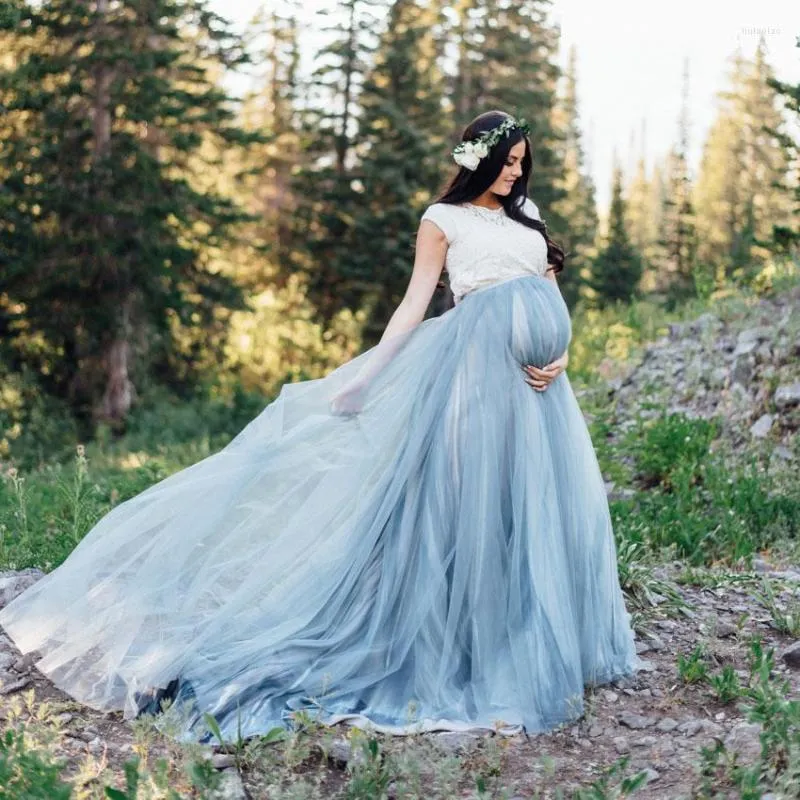 Tulle maxi top skirt maternity