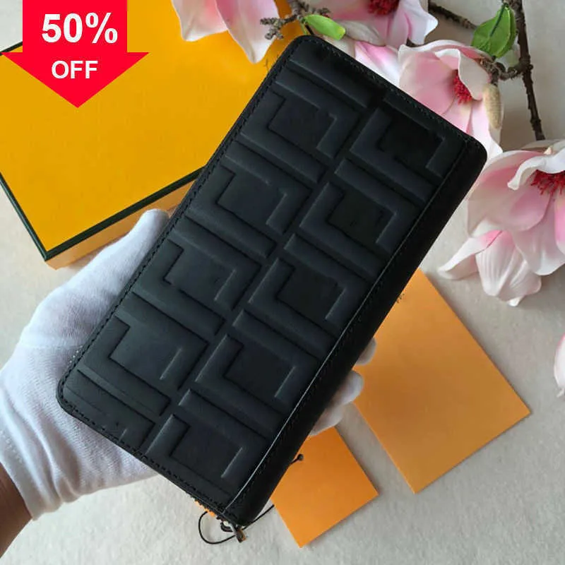 Luxury Designer Handbag 2023 New fashion clutch bag Wallets for men Zipper Wallet Leather Small Embossed Cowhide fashion Monster Long Wallet Factory Direct Sale