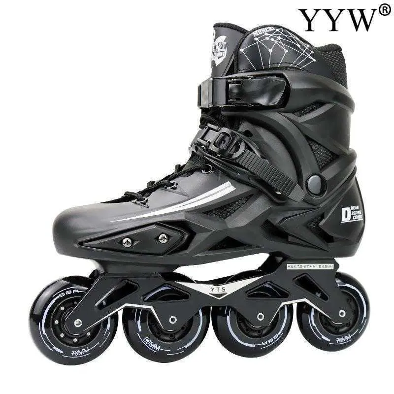 Buz patenleri 4 tekerlek içi paten profesyonel yetişkin roller paten ayakkabı silindirler spor ayakkabı slalom hız ücretsiz yarış kadın erkek patines l221014