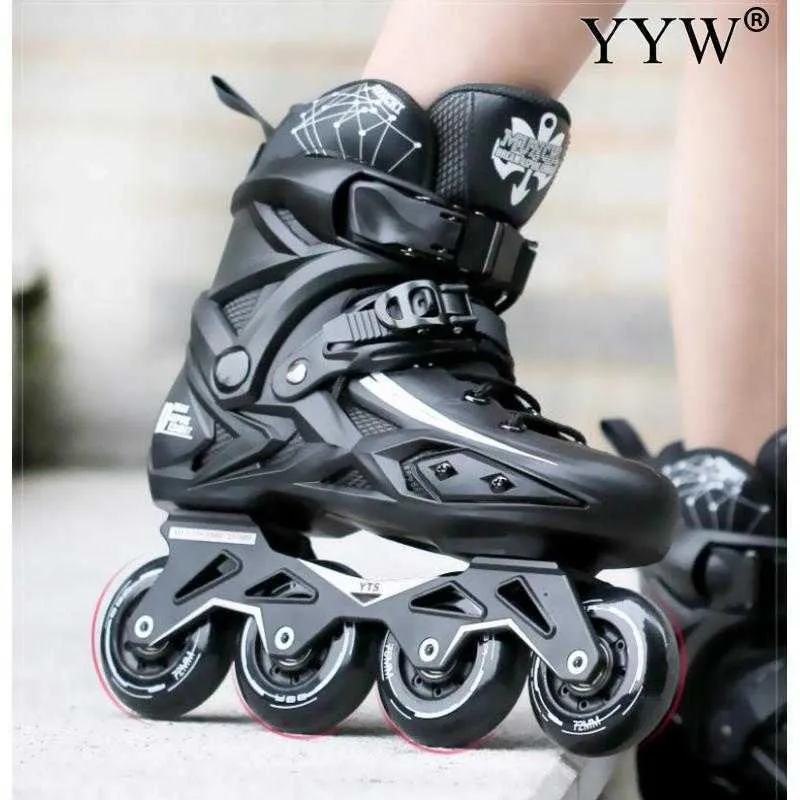 Ice Skates 35-44 Inline Roller Outdoor Sports Professional Sneakers Rollers Adjustable Wheels Adult Tracer Speed Skate Shoes 4 Rodas L221014