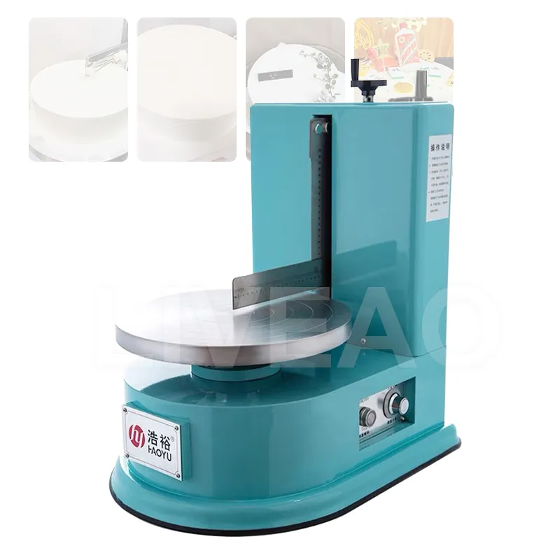 Automatic Cake Decorating Machines Kitchen Birthday Cake Cream Butter Spreading Coating Machine