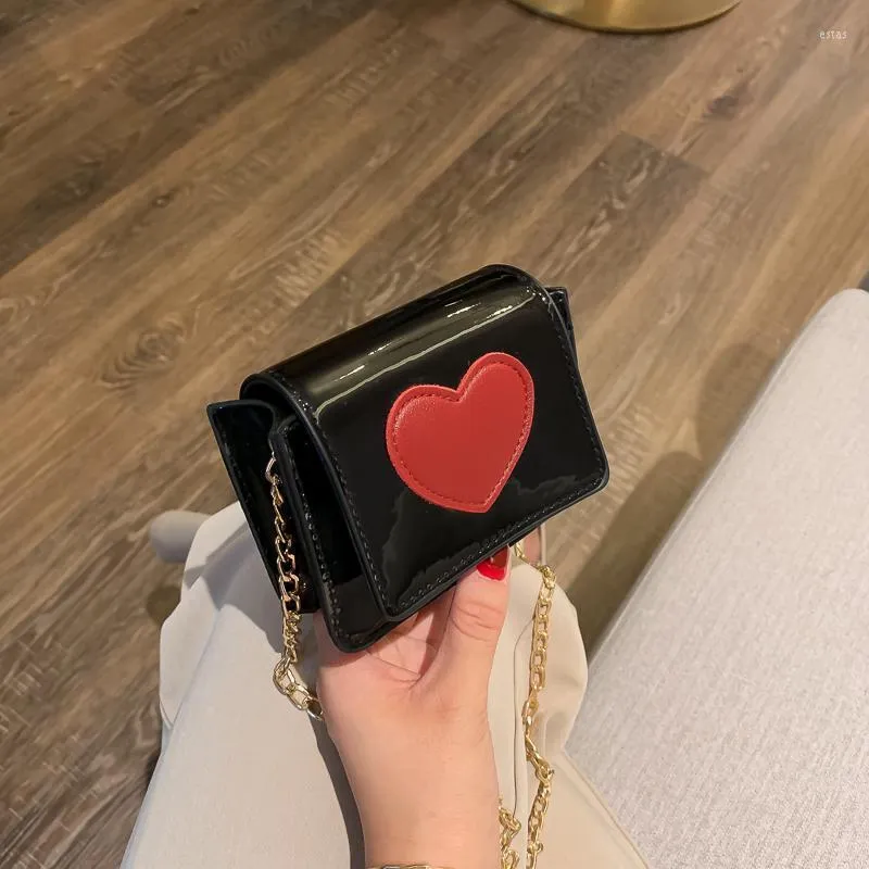 Evening Bags Super Mini Crossbody For Women Fashion Chain Cute Heart Ladies Shoulder Summer Girls Clutch Purse Box Flap