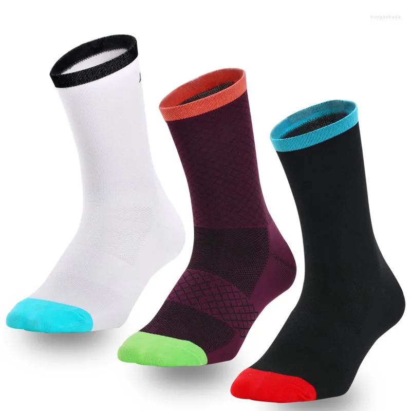 Men's Socks Men And Women Cycling Bicycle Running Compression Sports Tube Wear-Resistant Sweat-Absorbent Thin