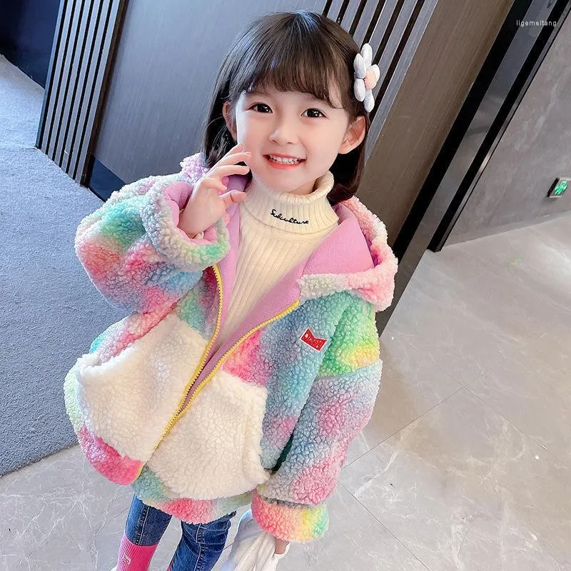 Jackets Winter Pink Cute Jacket For Little Girls Clothing Big Size Teddy Bear Coat Hooded Sweater Kids Outerwear Teenager Long