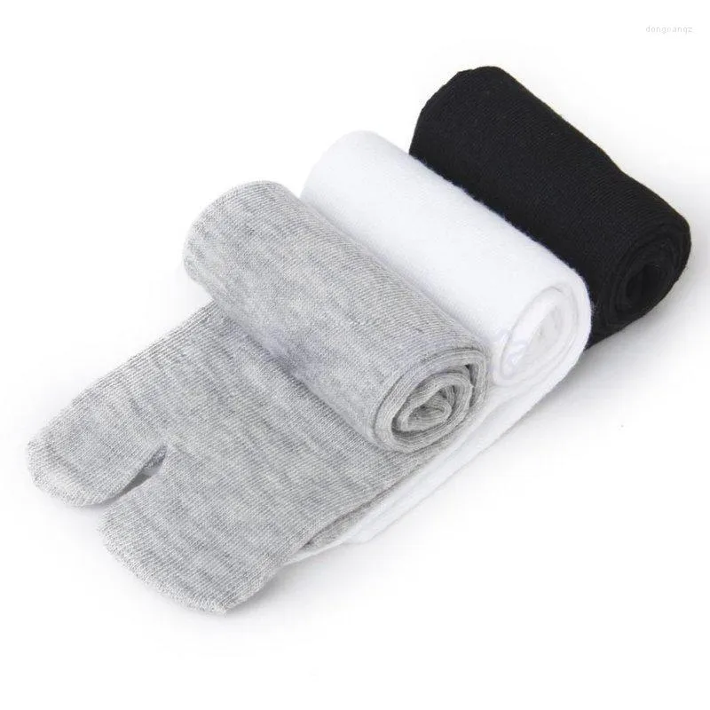 Chaussettes de sport 3 paires/ensemble japonais Kimono tongs sandale orteil fendu Tabi Ninja Geta coton