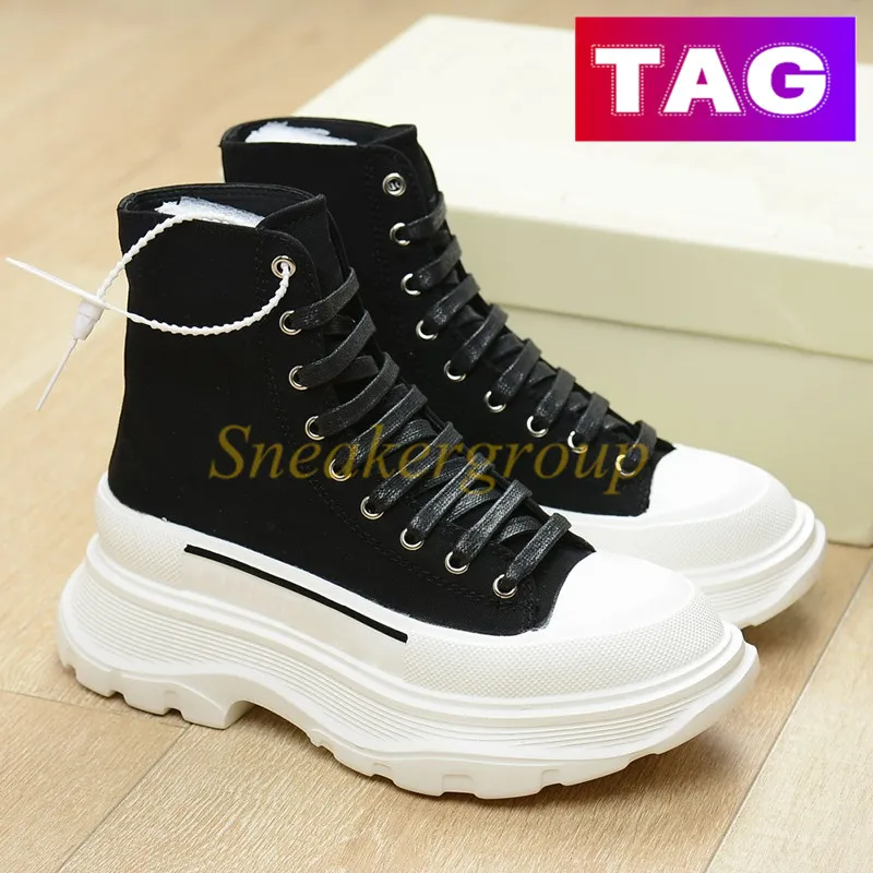 Designer Boots Tread Slick boot men women Platform canvas sneaker casual shoes Arrivals High triple black white royal blue pink red magnolia luxury womens sneakers