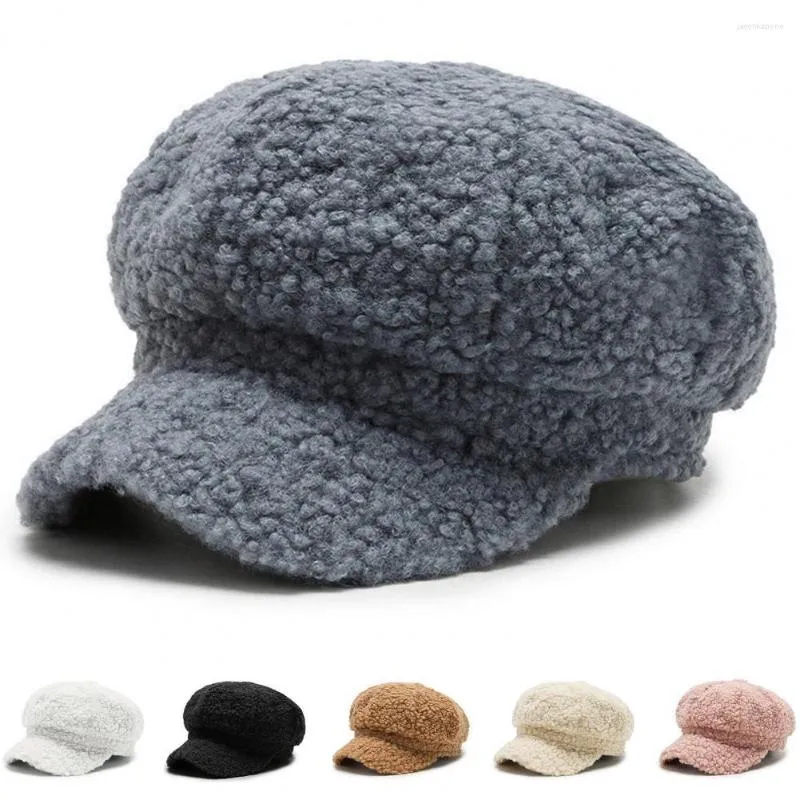 Berretti da donna beretto super morbido di lavorazione a colori solidi Cashmere Baseball Cap per data