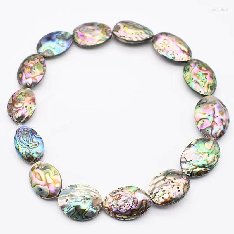 Catene 20x30 mm guscio di abalone zelande naturale per gioielli bracciale di collana fai -da -te che producono 15quot;