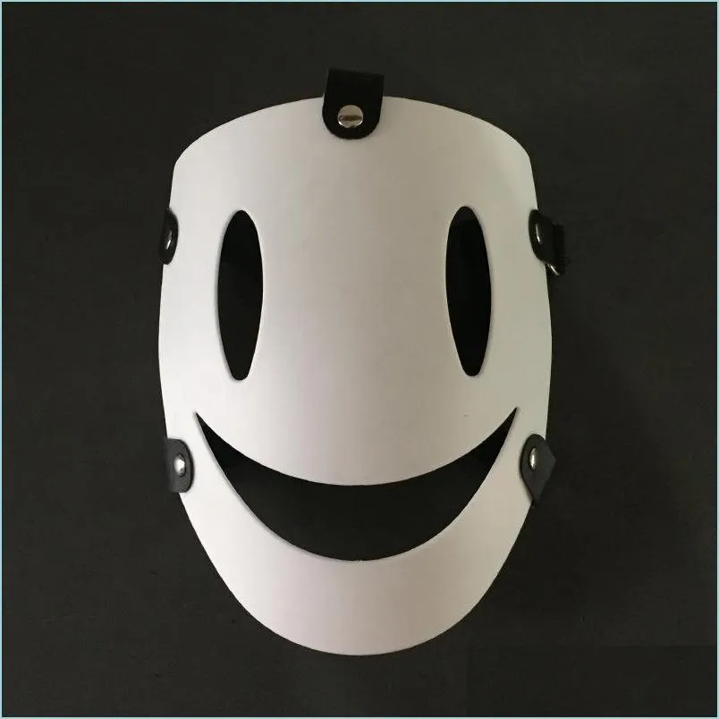 Maschere per feste High Rise Invasion Maschera Cosplay Tenkuu Shinpan Maschere in resina bianca Puntelli giapponesi Pvc 220715 Consegna di goccia 2022 Home Garde Dhclh