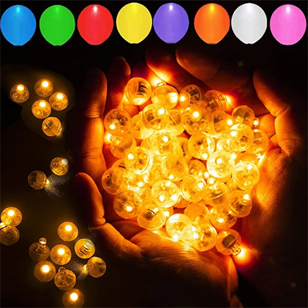 Party Decoration Balloon Lights Long Standby Time Waterproof Mini Light Round LED Ball Lamp Latex Paper Lantern Party Wedding Festival Christmas XB1