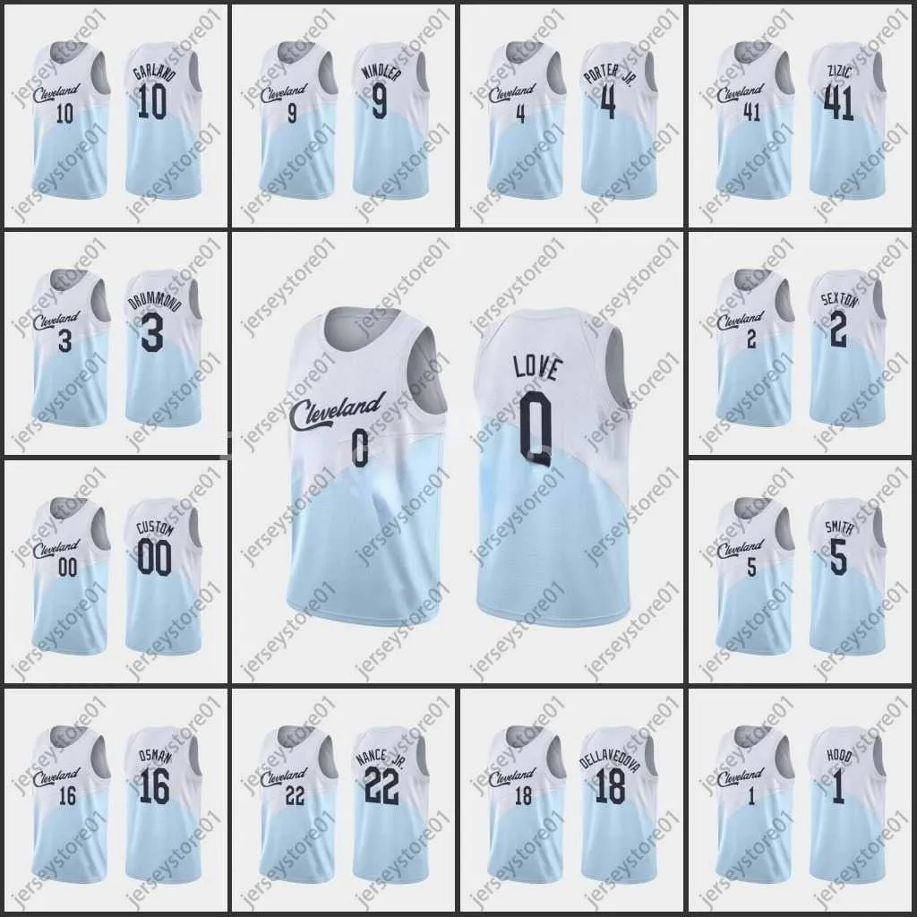 75ﾺ anivers￡rio Diamond Basketball Jerseys 2021/22 Men costuraram Kevin Love Collin Sexton Kevin Porter Jr.