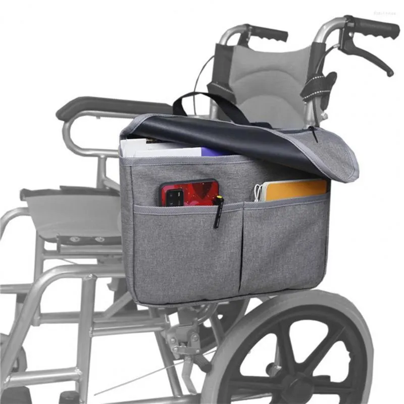 収納バッグサイド車椅子バッグ便利なオックスフォードクロスオーガナイザースペースセービングポーチ用スクーター用