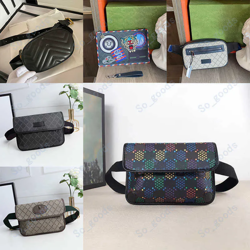 Tasarımcı Marmont Psychedelic Kemer Bel Çantaları Tiger Vintage Ophidia Fanny Bum Pack Pack Deri Tuval Erkek Kadın Duck Erkek Kadın Çanta Güzel