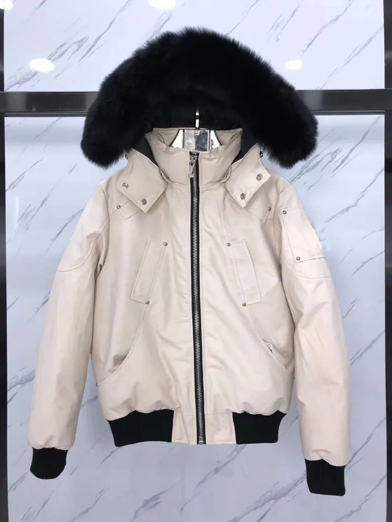 Mooses Knuckles Jacket Canda Goose Jackets Мужские высококачественные Moose Real Fur Winter Mens Ballistic Bomber Parka Теплый изум