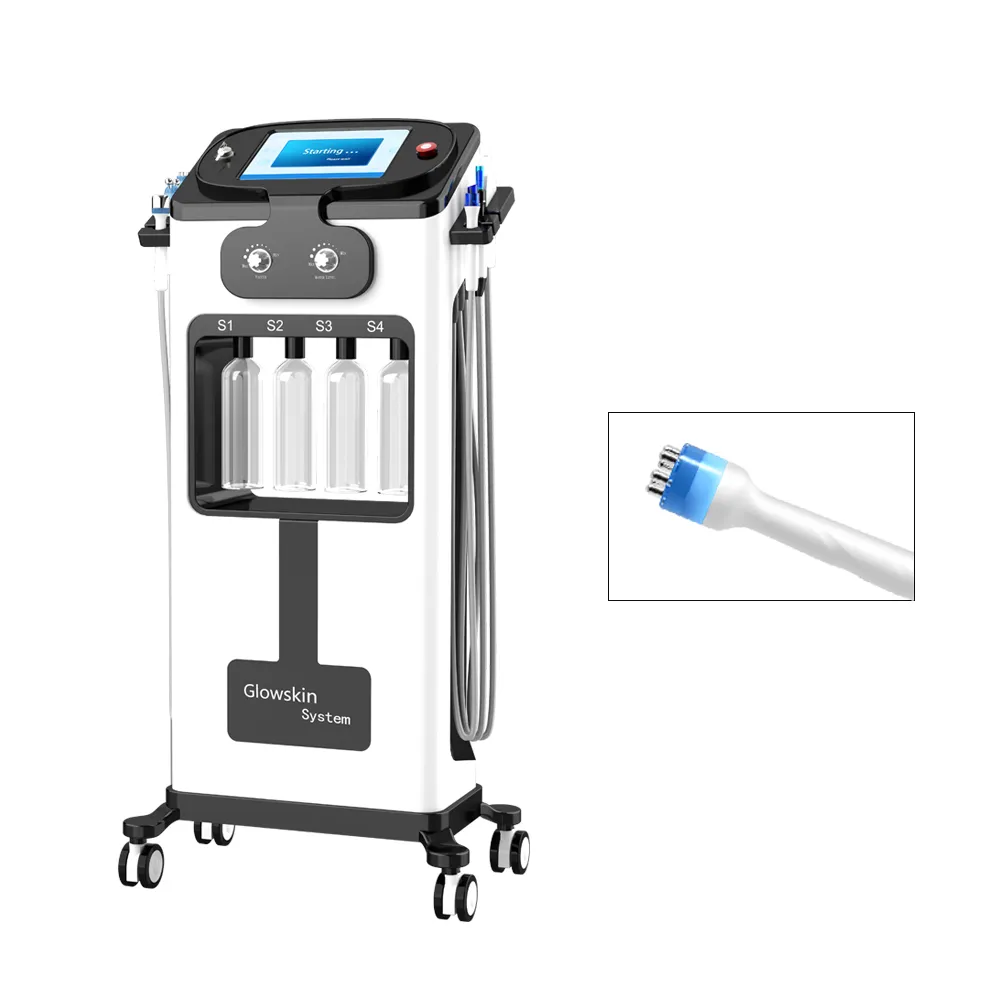 6 in 1 hydra 미세 박피기 기계 피부 해소 바이오 RF 주름 제거 피부 세정기 미용실 장비