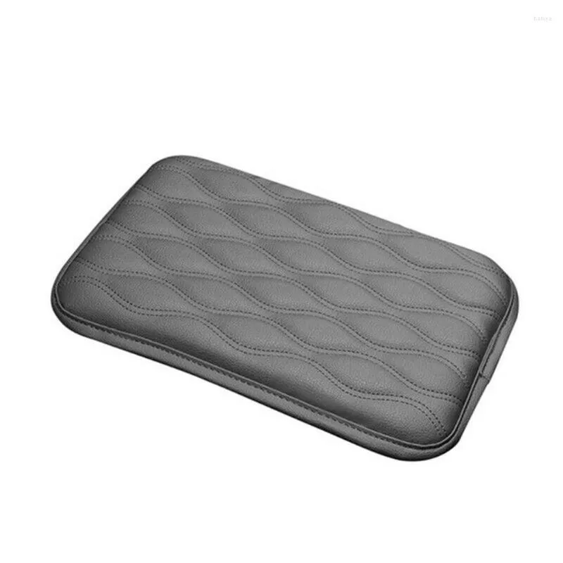 Steering Wheel Covers Car Armrest Pad Cover Interior 1pc Center Console PU Leather Soft Cushion