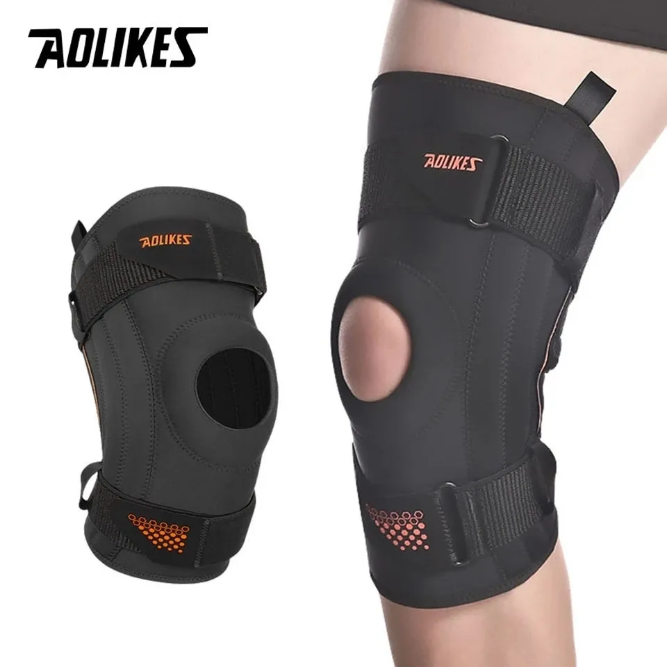 Łokciowe podkładki kolanowe aolikes wsparcie sprężynowe bieganie w koszykówce pieszo pieszo amortyzowanie oddychające meniscus Protector 221027