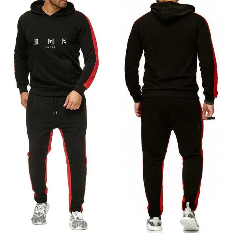 Nouveau Designer Survêtement Mode Hommes Sportswear Patchwork Couleur Sweat-shirt de grande taille Hommes Sweats à capuche et pantalons de survêtement Casual Pull à manches longues Top Sweat Suit