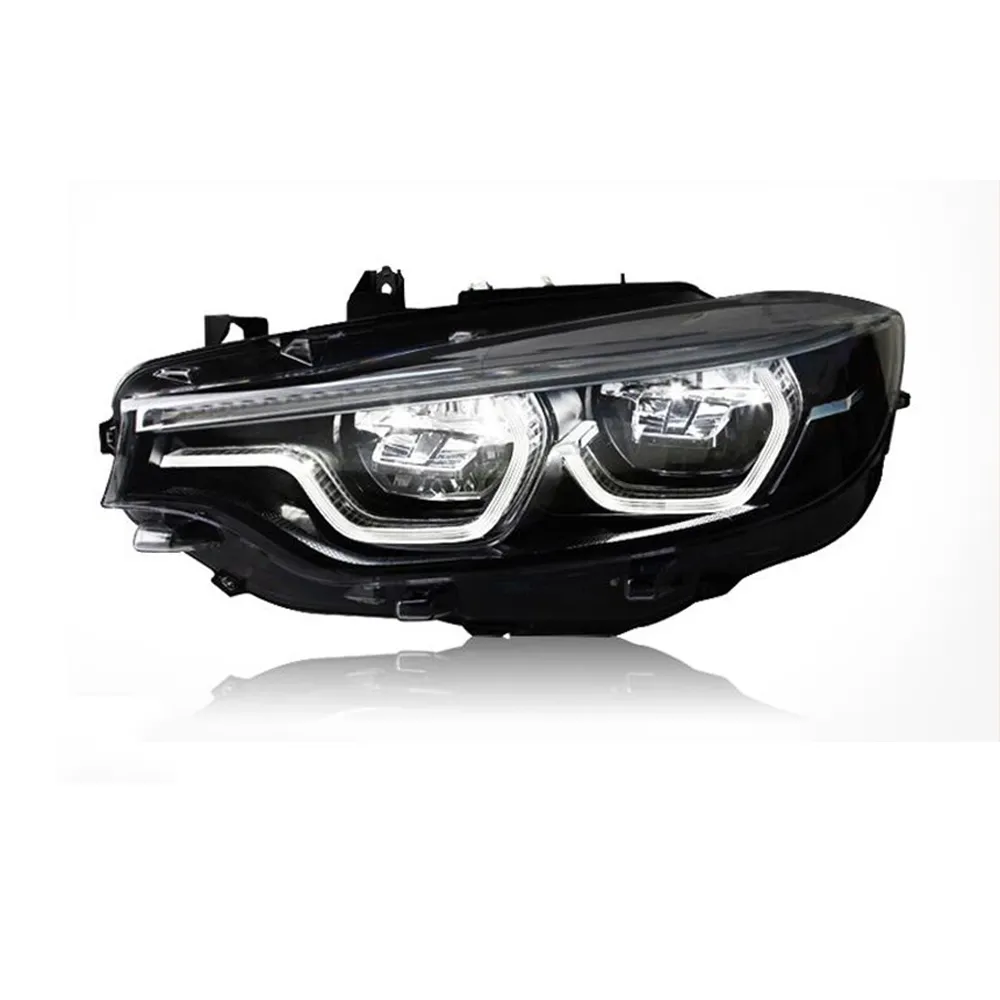 Bilkastare LED -strålkastarmontering Dynamisk streamer Turn Signalindikatorbelysning för BMW F32 F36 M4 F82 425I DAYTIME Running Light Fog Head Lamp