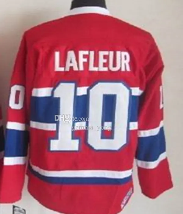 Montreal Canadiens No4 Jean Beliveau Red CCM Throwback Stitched Youth NHL Jersey