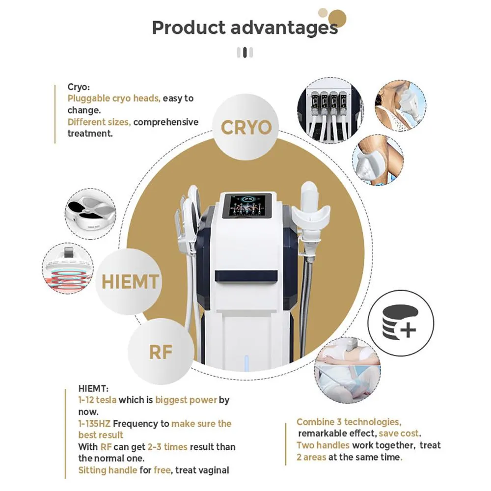 EMSLIM NEO And CRYO Slimming Machine 2 In 1 With RF EMS Muscle Build