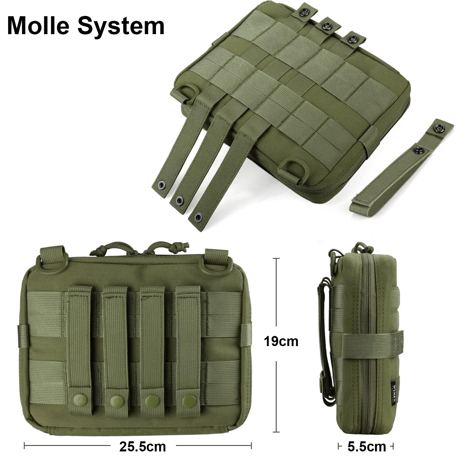 Men Tactical Molle Pouch Waist Belt Pack Bag Small Pocket Military Pack