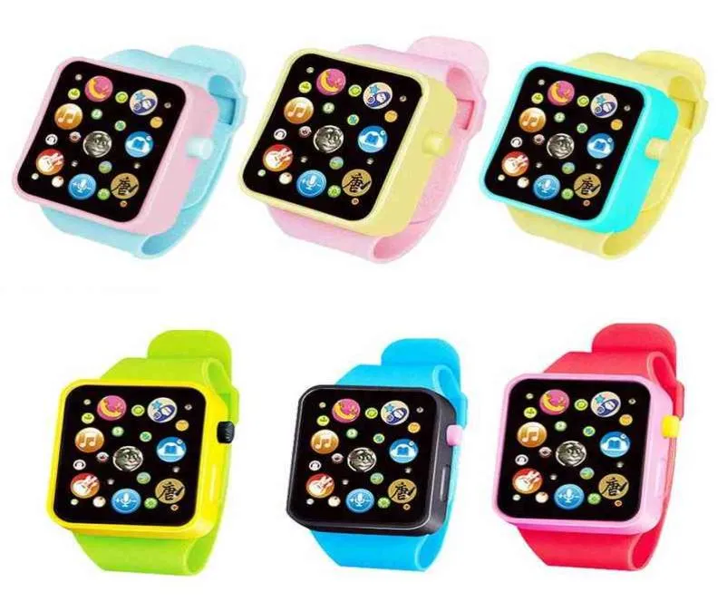 6 cores relógio digital de plástico para crianças meninos meninas de alta qualidade Criança inteligente para crianças Drop Toy Watch 2021 G12241609067