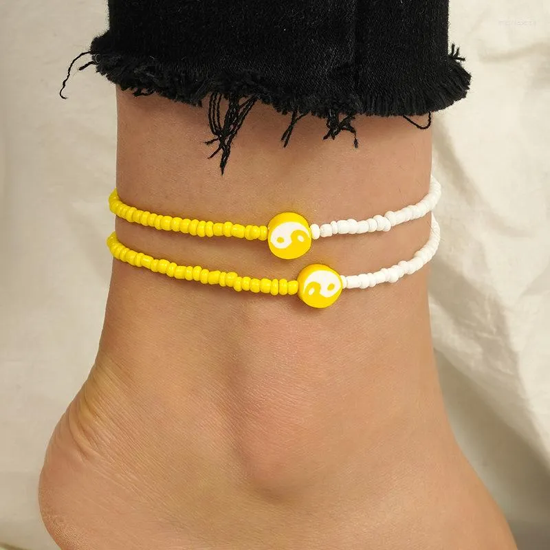 Anklets Boho Anklet Foot Beads Ankle Chain Summer Bracelet Charm Sandals Barefoot Beach Bridal Jewelry