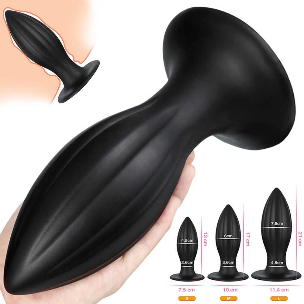 Articles de beauté Énorme Plug Anal Perles Butt Plugs Massage De La Prostate Pour Hommes Femmes Anus Expander Grand Sexy Jouets Forte Aspiration Buttplug