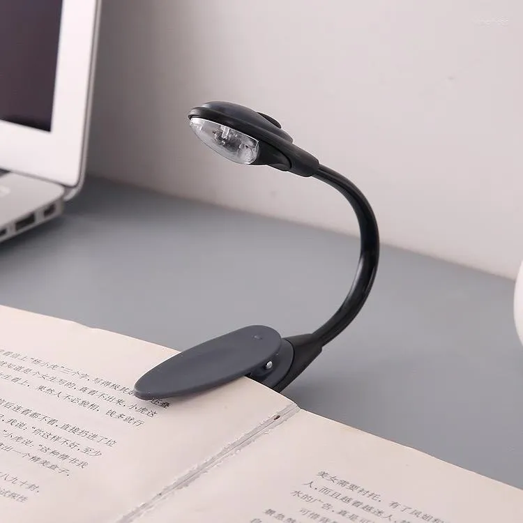 Night Lights Mini Reading Lamp Creative LED Small Light Bending Folding Portable Book Clip Desk Performing