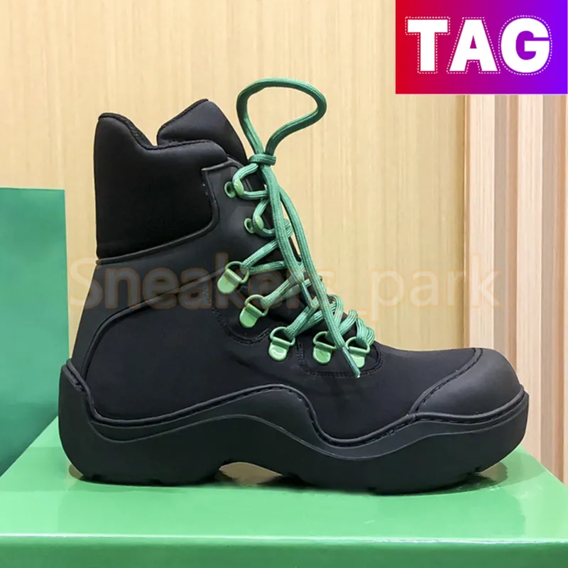 Designer venetas Boots men shoes Puddle Bomber Flatform Lace Up booties 6cm women sneakers Half Ankle boots fashion hiking snow boot Deep Blue Black mens Sneaker