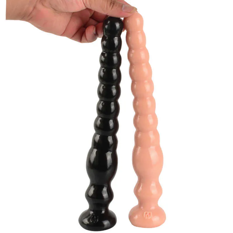 Skönhetsartiklar supermjuka långa analpluggar stora rumpa bollar prostata massager dilatador dildo sexiga leksaker för par