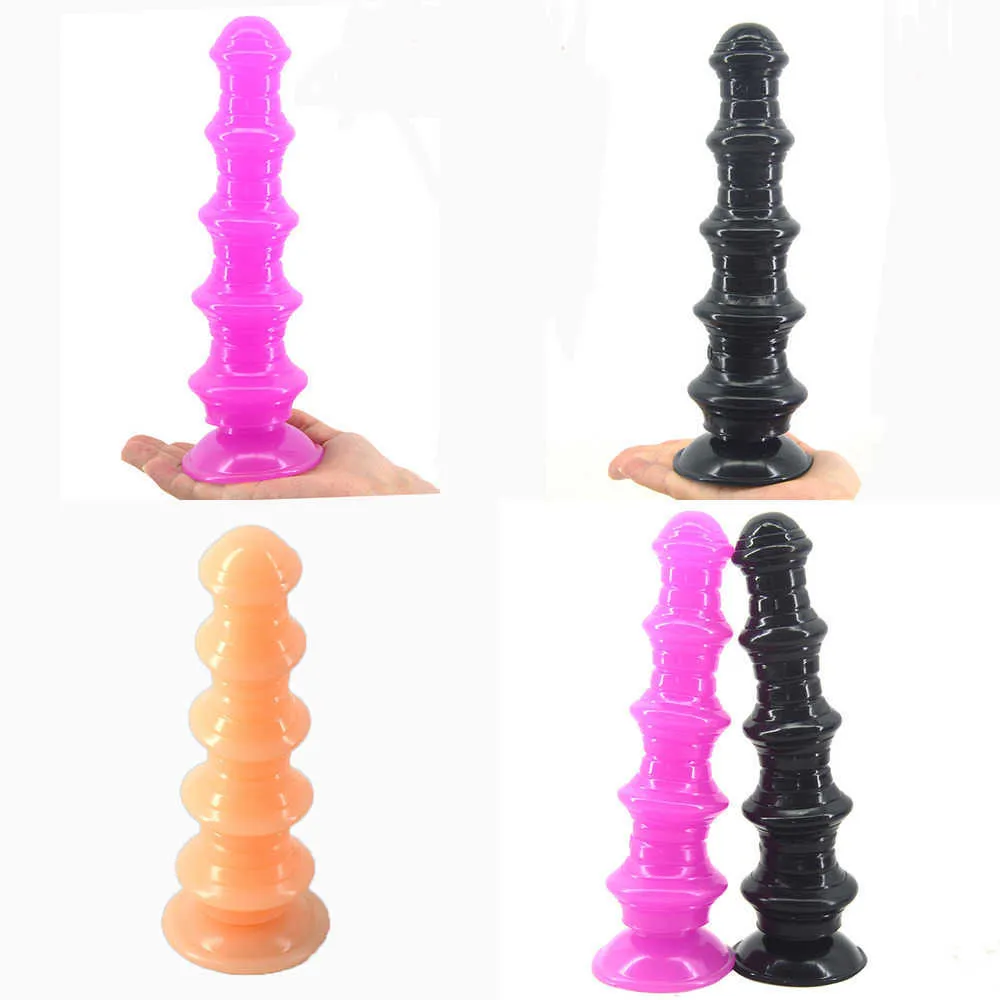 Anal toys Pagoda anal plug with suction cup sex dilator big dildo butt massage expanding man lesbian masturbator flirt shop 0930