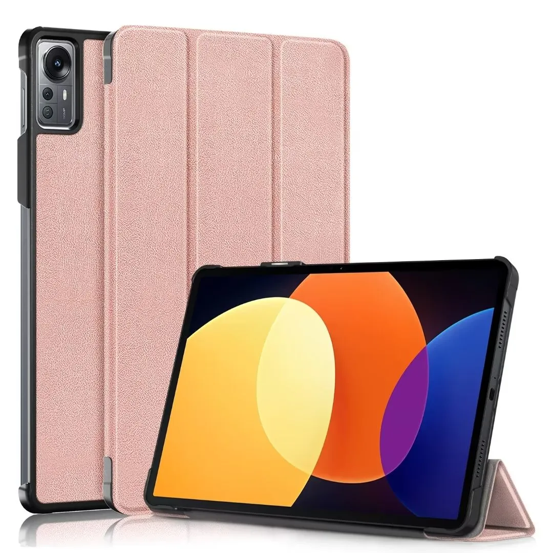 Smart Cases For Xiaomi MI Pad 5 Pro 12.4" Case Slim PU Leather Cover Tablet PC With Auto Sleep Wake Function