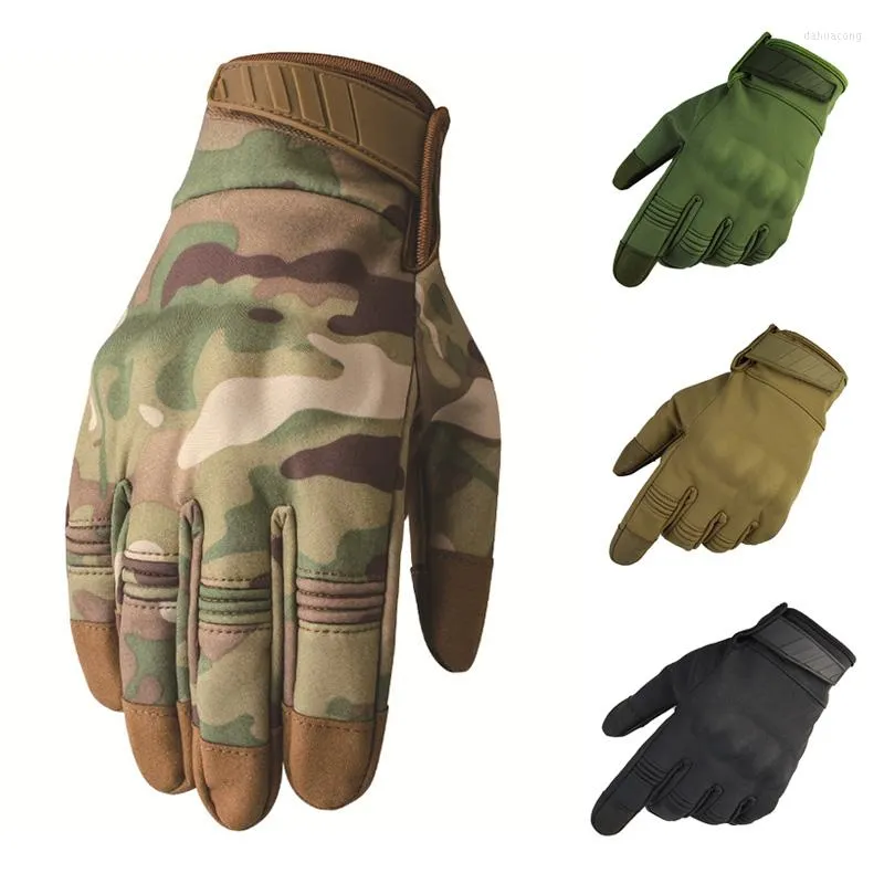 Cycling Gloves Outdoor Tactical Men Camouflage Full Finger Anti-Skid Military Protection