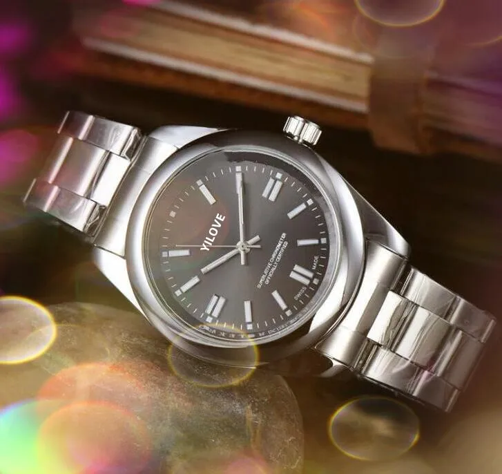 YILOVE Couple Fashion Watch Stainless Steel Waterproof Quartz Movement Luminous Business Date 41MM Luxury Watches for Men Women