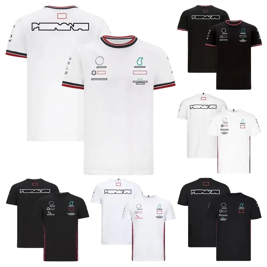 F1 T-shirt Formula 1 Racing Suit T-shirts Zespół Krótkoczerwiecze Summer poliester szybkie suche topy Koszule w tej samej odzieży roboczej samochodów w stylu dostosowanym